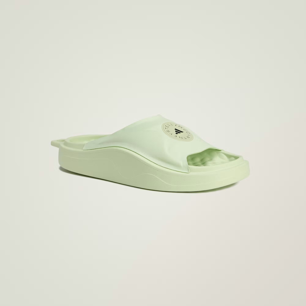 Adidas x Stella McCartney Rubber Slide Sandals Halo / Halo / Carbon Women's US 6